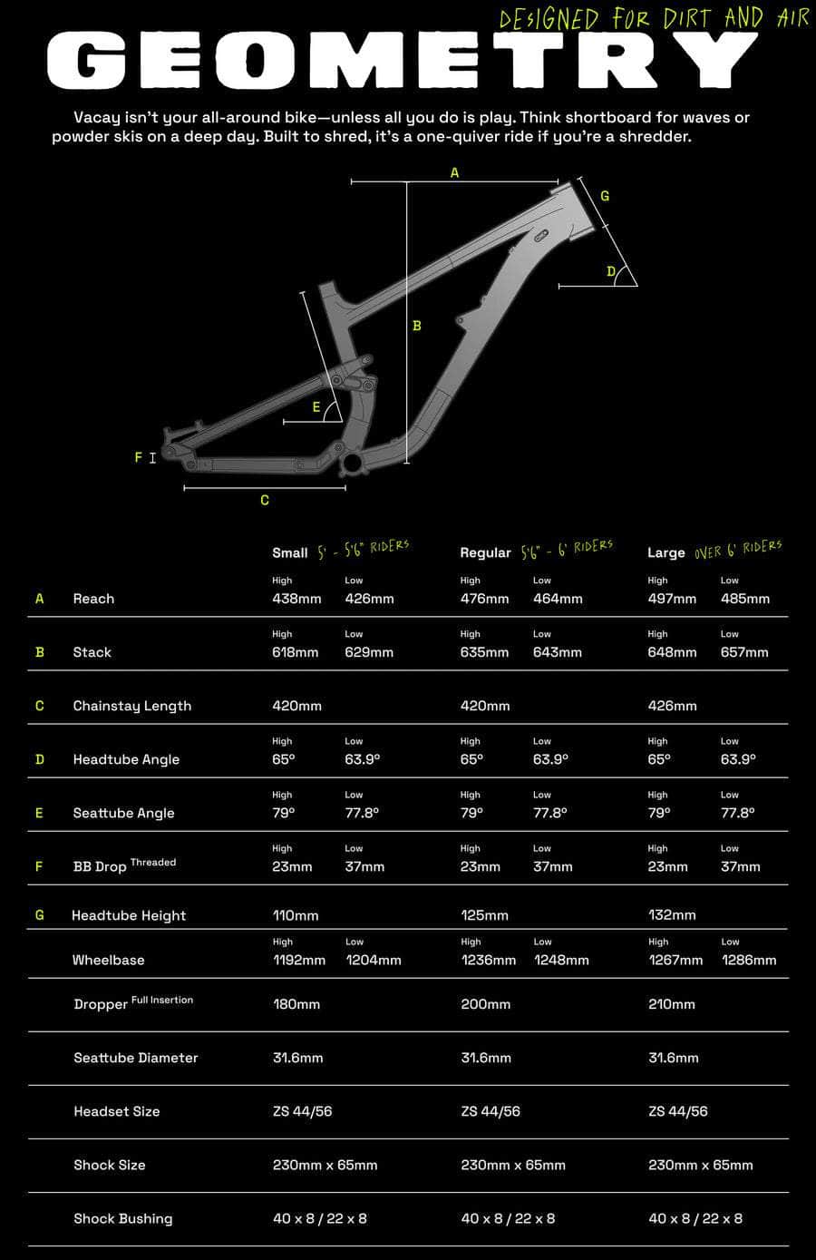 ZINK BIKE VACAY MTB FRAME RAW