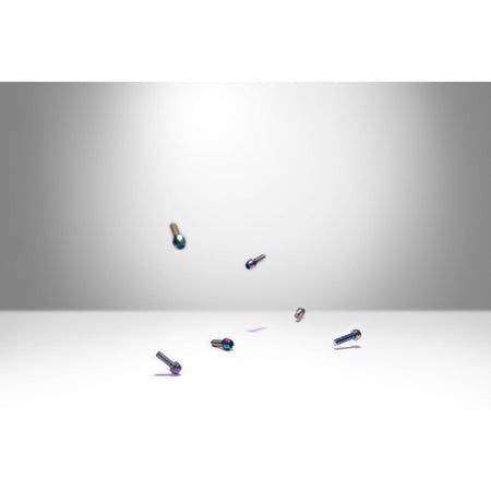 Oil Slick Bolts (6 Pack) - Title MTB mountain bike stem bolts rainbow