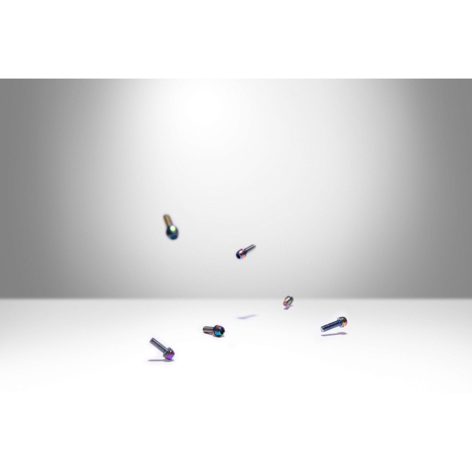 Oil Slick Bolts (6 Pack) - Title MTB mountain bike stem bolts rainbow