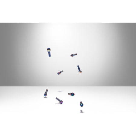 Oil Slick Bolts (8 Pack) - Title MTB mountain bike stem bolts rainbow