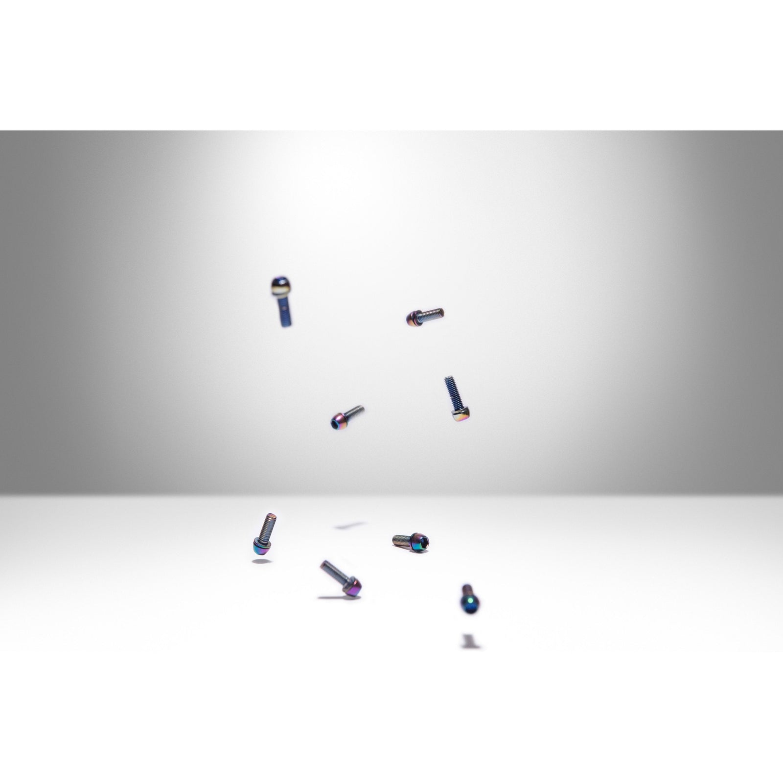 Oil Slick Bolts (8 Pack) - Title MTB mountain bike stem bolts rainbow