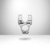 Title MTB ST1 Chrome mountain bike stem polished silver finish